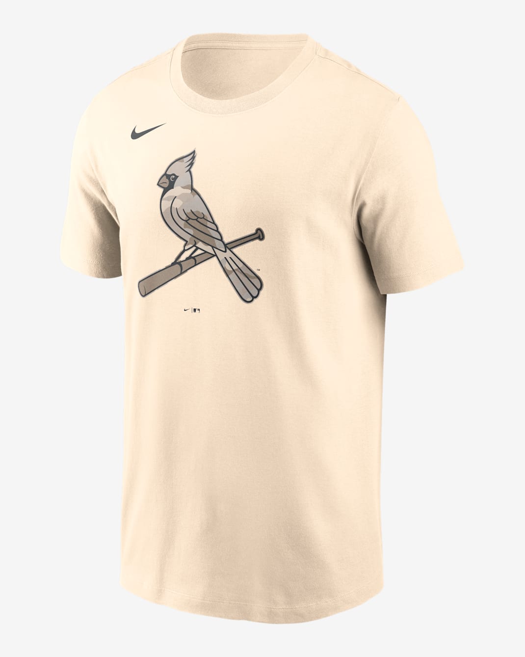 Playera Nike de la MLB para hombre St. Louis Cardinals Camo - Crema