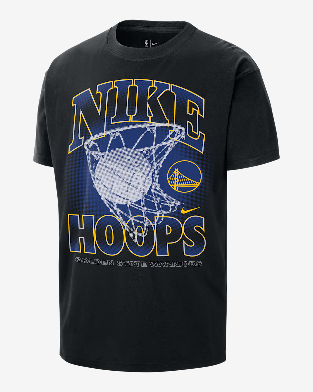 Golden State Warriors Courtside Men's Nike NBA Max90 T-Shirt - Black