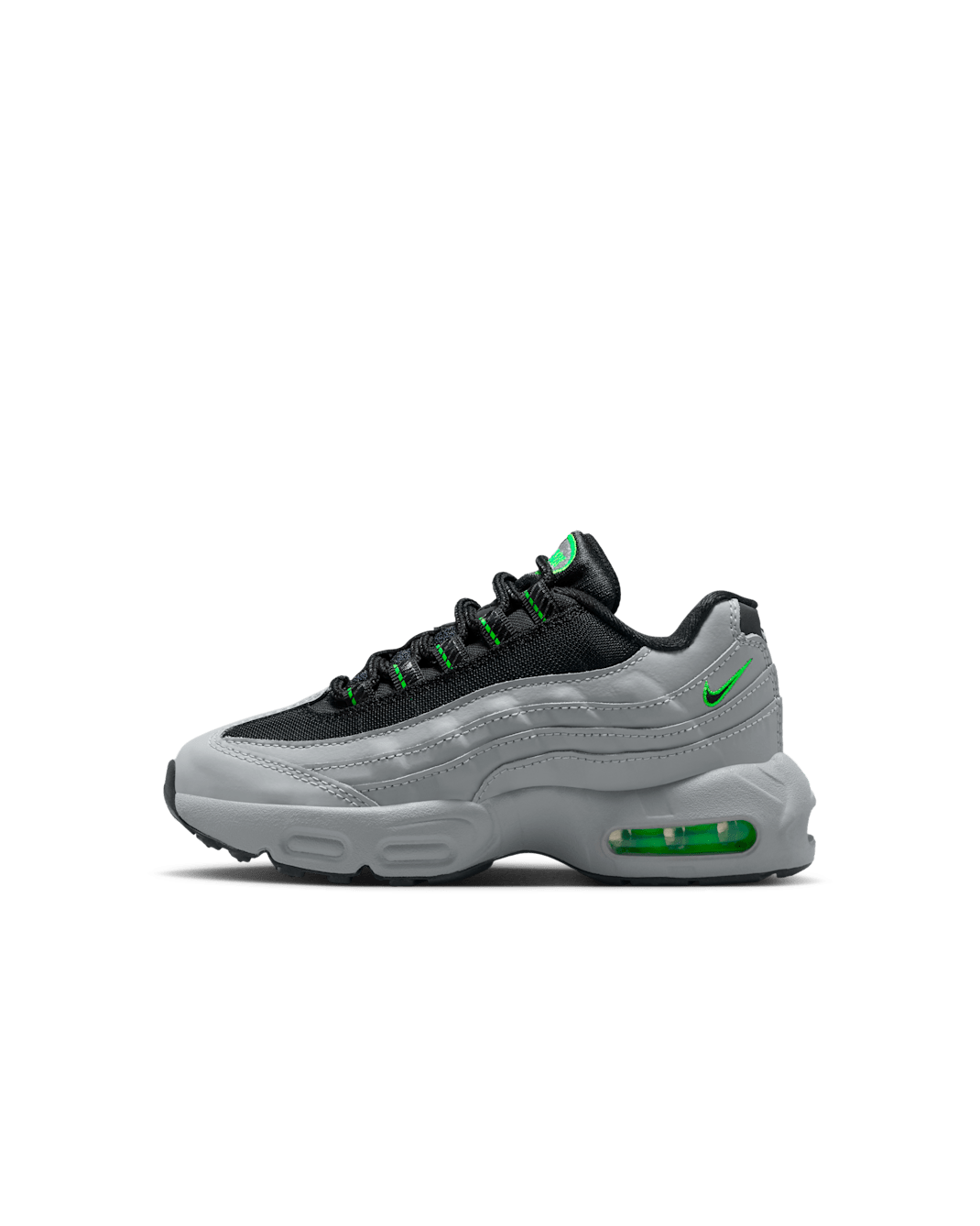 Nike Air Max 95 Recraft Younger Kids' Shoes - Light Smoke Grey/Green Strike/White/Black