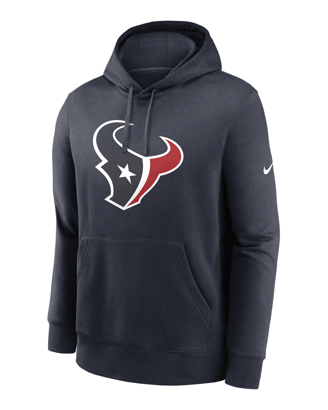 Sudadera con gorro sin cierre Nike de la NFL para hombre Houston Texans Club Logo - Negro