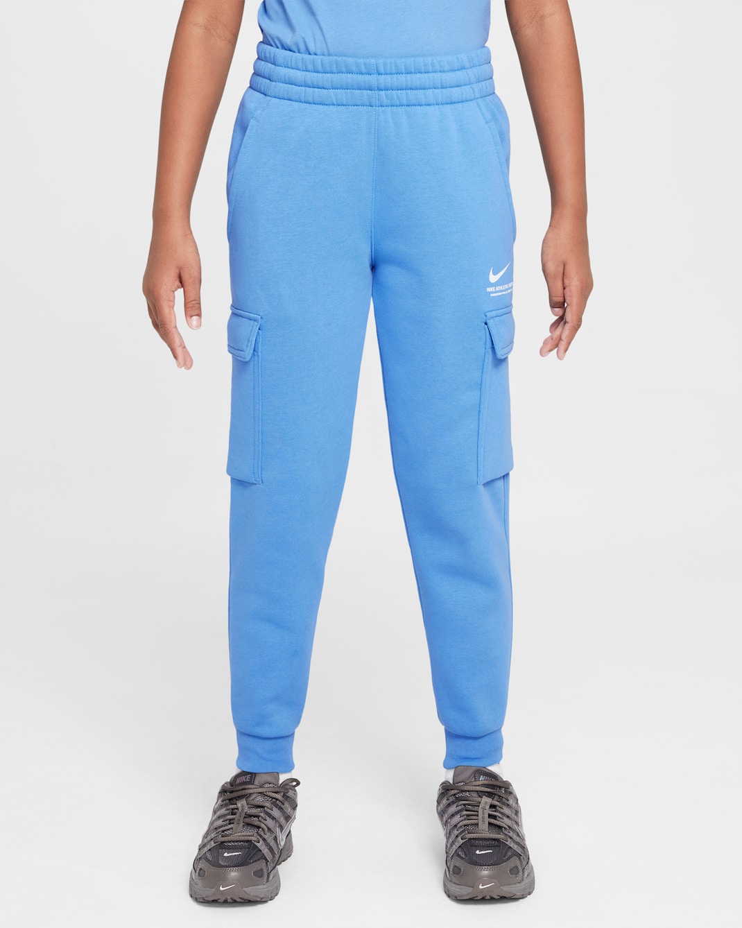 Nike Sportswear Older Kids' Fleece Cargo Trousers - Blue Beyond