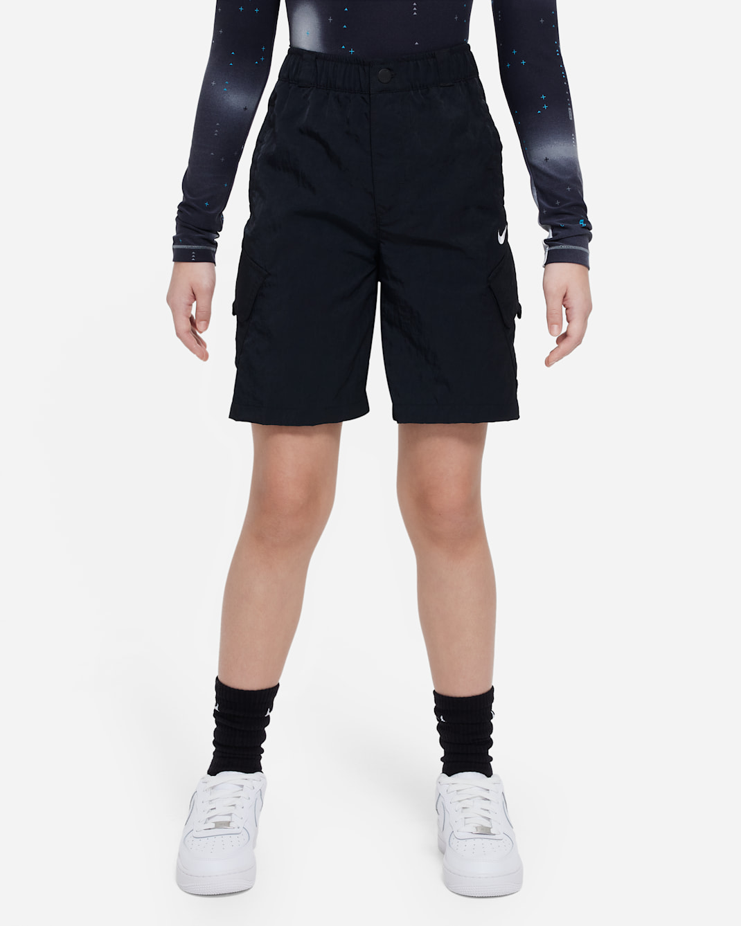 Nike Outdoor Play Big Kids' Woven Cargo Shorts - Black