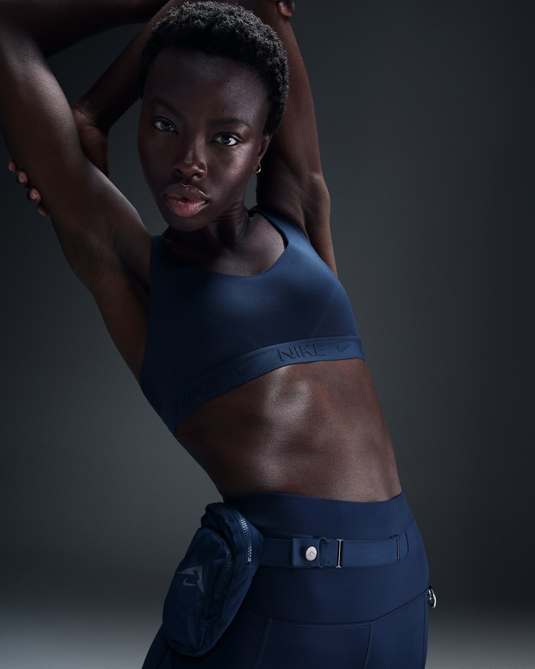 Nike Indy High Support Women's Padded Adjustable Sports Bra - Armory Navy/Armory Navy
