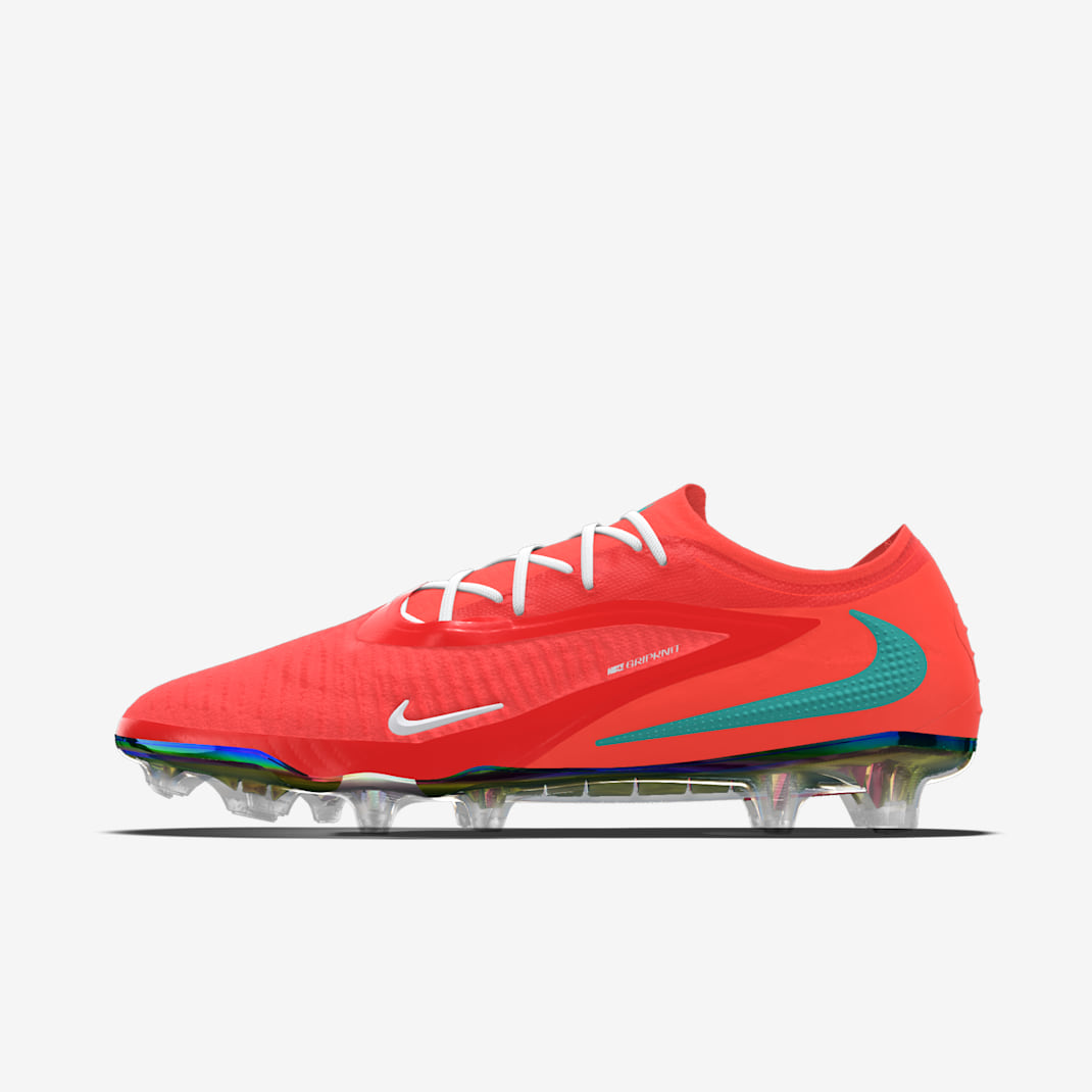 Nike Phantom 6 Low Elite By You Custom Firm-Ground Football Boot - Bright Crimson/Bright Crimson/Multi-Colour