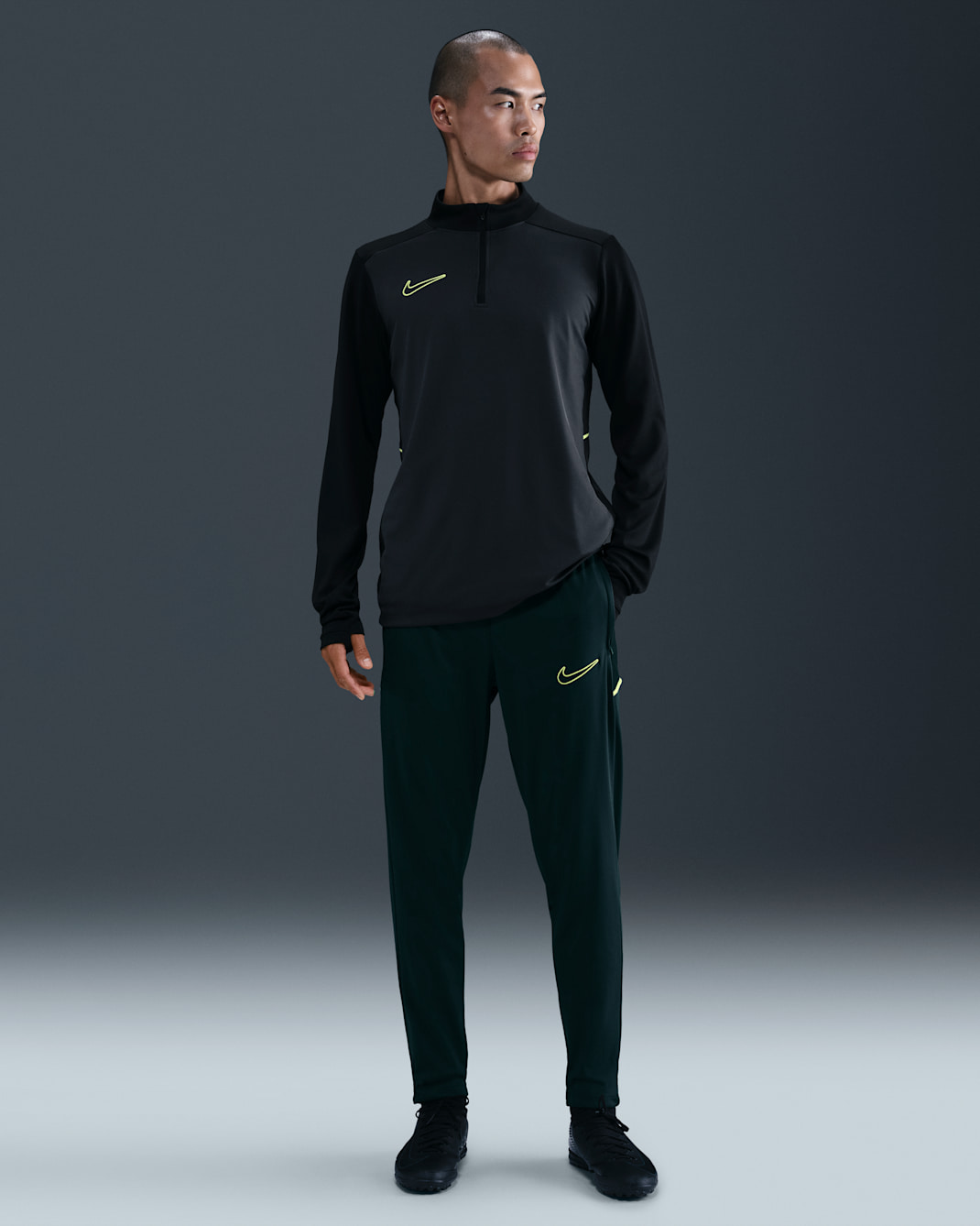 Nike Academy Men's Dri-FIT Soccer Pants - Seaweed/Black/Limelight