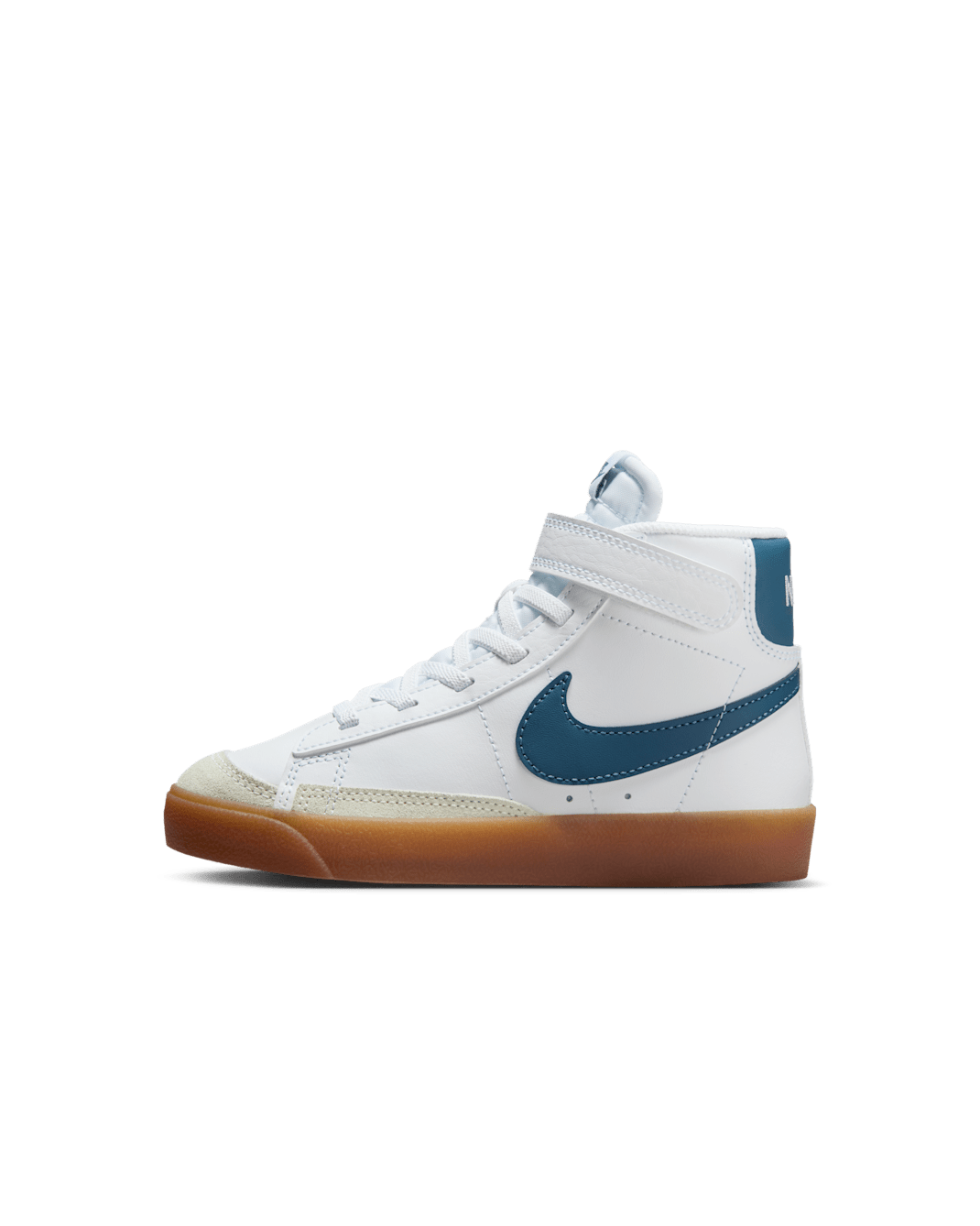 Tenis para niños de preescolar Nike Blazer Mid '77 - Blanco/Amarillo goma/Blanco cumbre/Tormenta