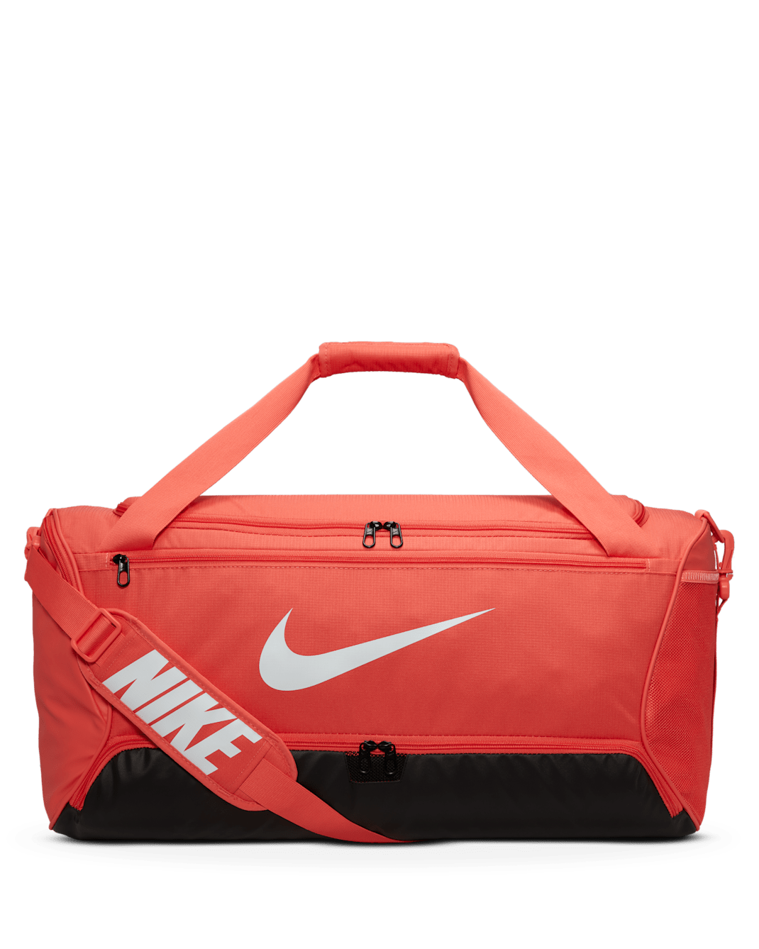 Nike Brasilia 9.5 Training Duffel Bag (Medium, 60L) - Magic Ember/Black/White
