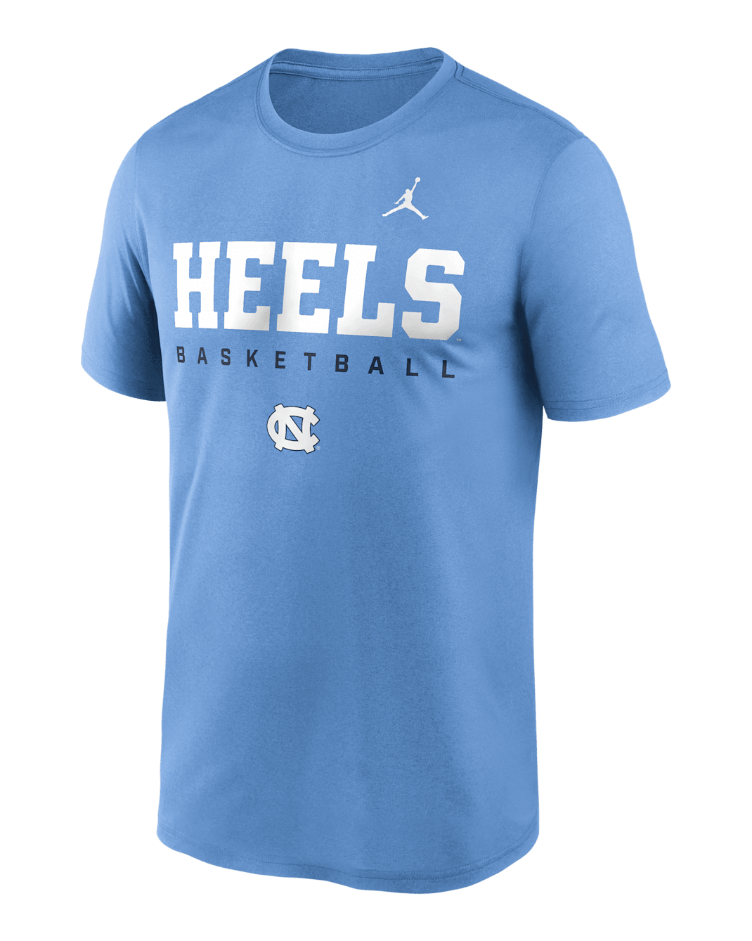 North Carolina Courtside Basketball Legend Men's Jordan Brand Dri-FIT College T-Shirt - Light Blue