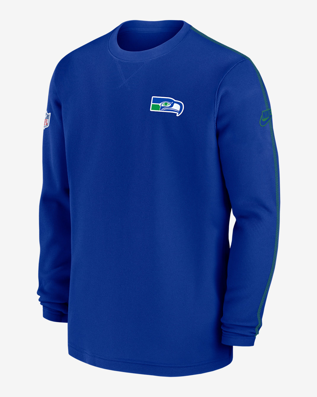 Seattle Seahawks Logo Coach Men’s Nike NFL Long-Sleeve Top - Royal