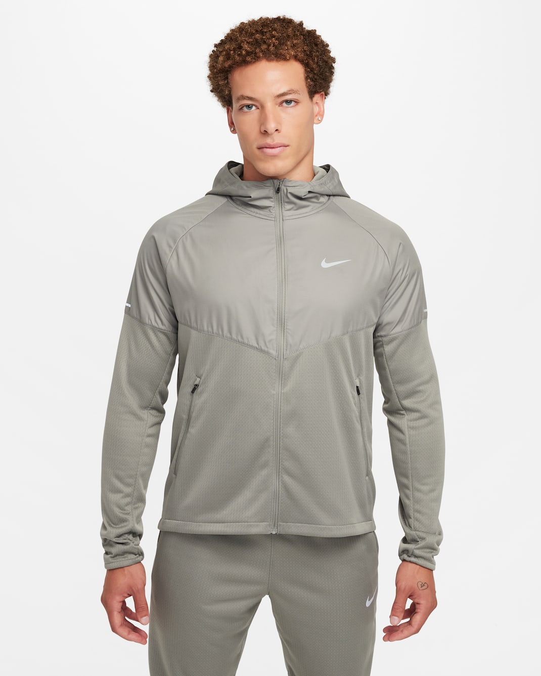 Casaco de running repelente de água Therma-FIT Nike Sphere Miler para homem - Dark Stucco/Dark Stucco