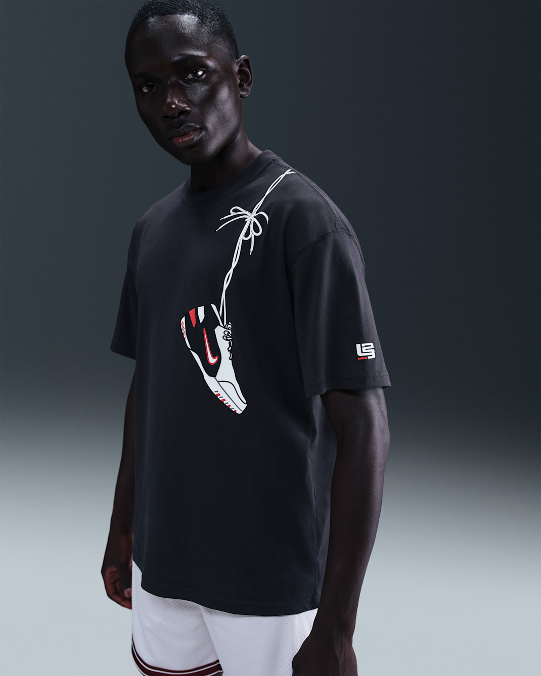 LeBron 'Grand Opening' Men's Basketball T-shirt - Off-Noir