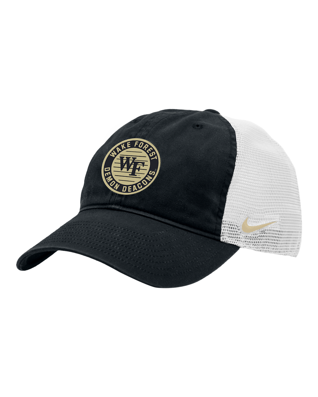 Gorra de rejilla universitaria Nike Wake Forest Heritage86 - Negro