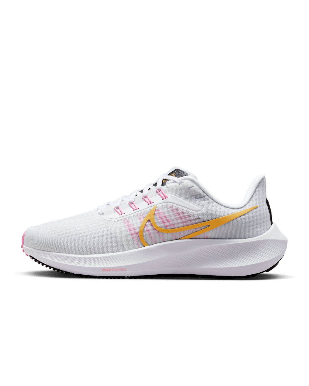 Nike Pegasus 39 Women's Road Running Shoes - White/Pure Platinum/Pink Spell/Wheat Gold