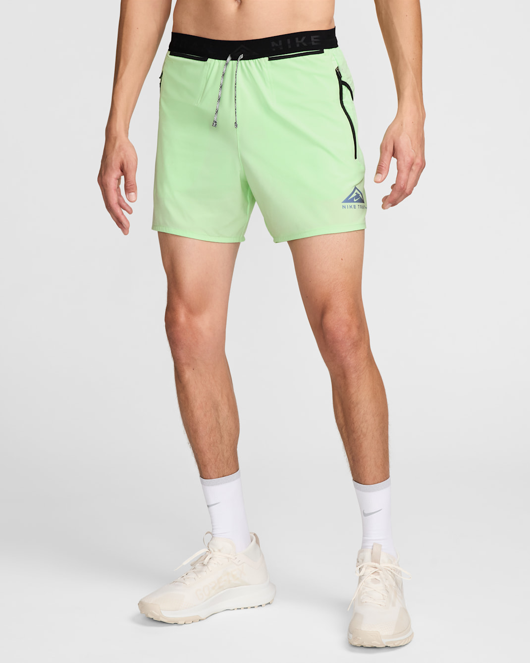 Nike Trail Second Sunrise Men's Dri-FIT 5" Brief-Lined Running Shorts - Vapor Green/Vapor Green/Black