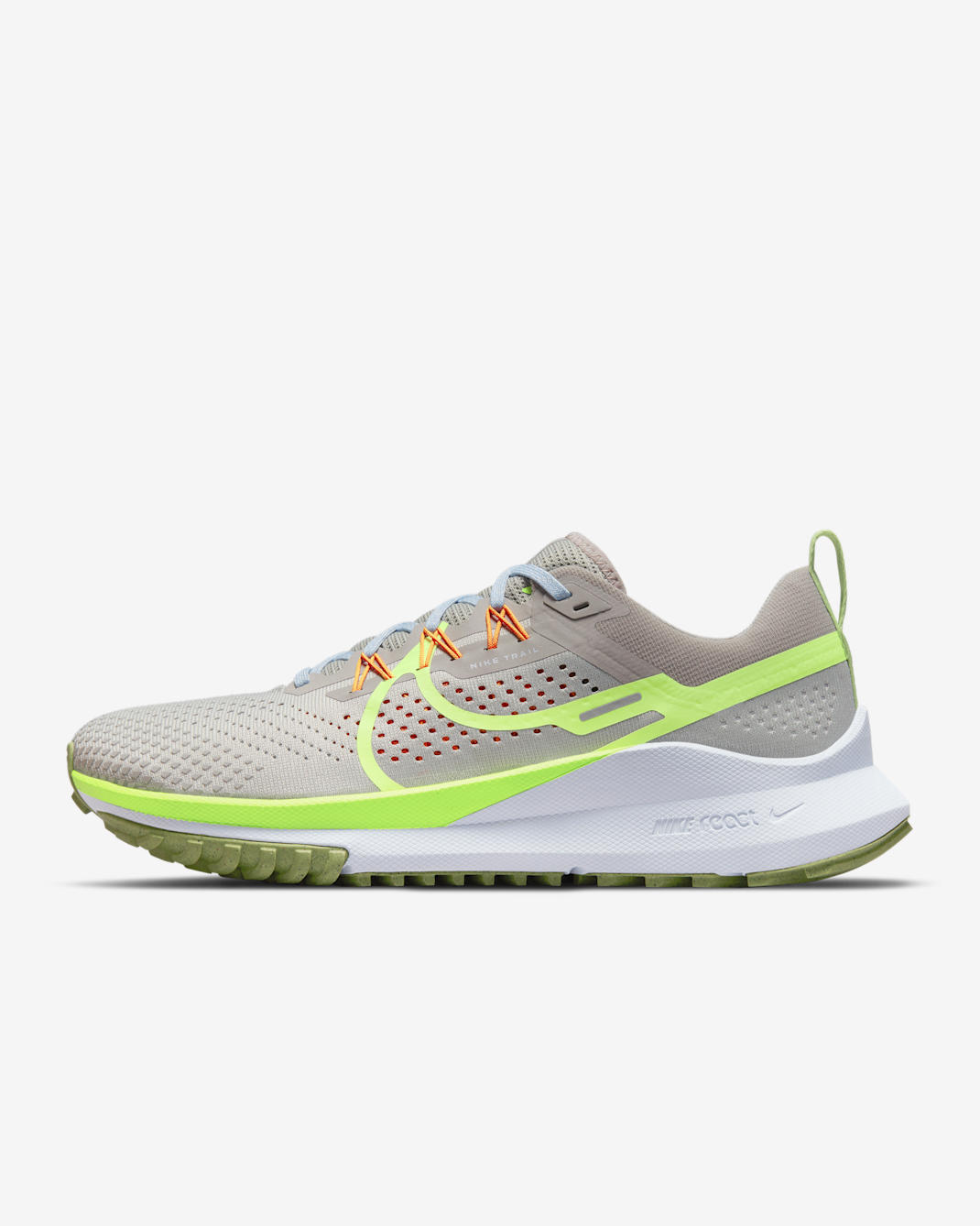 Nike Pegasus Trail 4 Men's Trail-Running Shoes - Light Iron Ore/Cobblestone/Football Grey/Volt