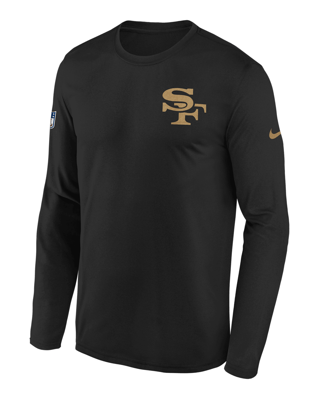San Francisco 49ers Rivalry Sideline Legend Big Kids' Nike Dri-FIT NFL Long-Sleeve T-Shirt - Black