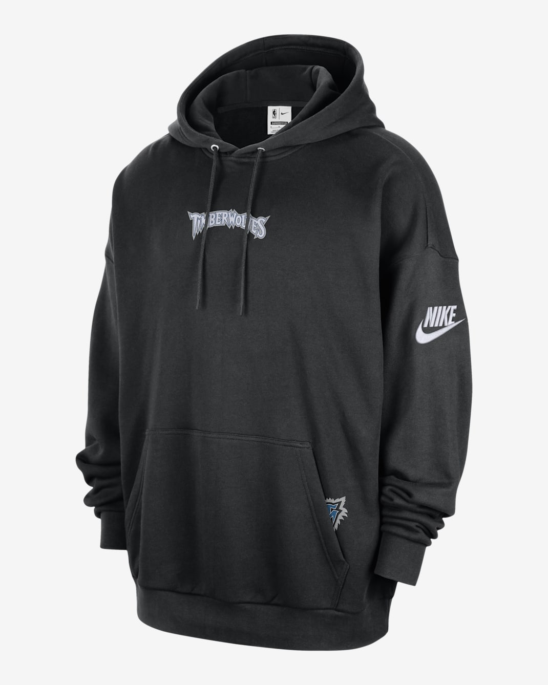 Minnesota Timberwolves 2025/26 Hardwood Classics Men's Nike Club NBA Premium Pull-Over Hoodie - Black