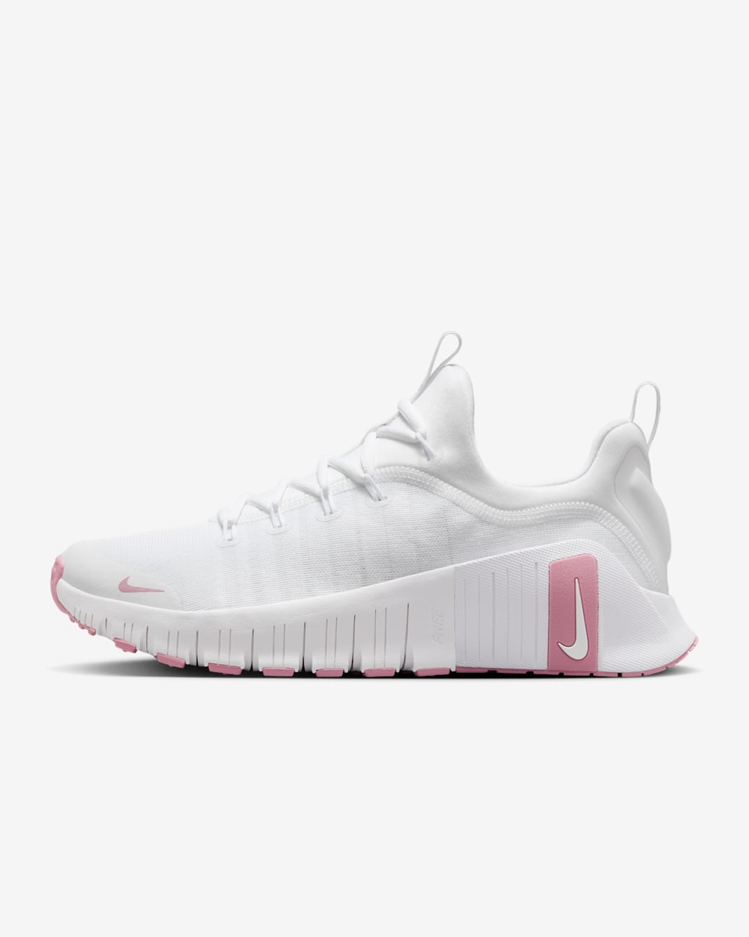 Nike Free Metcon 6 Women's Workout Shoes - White/White/Elemental Pink