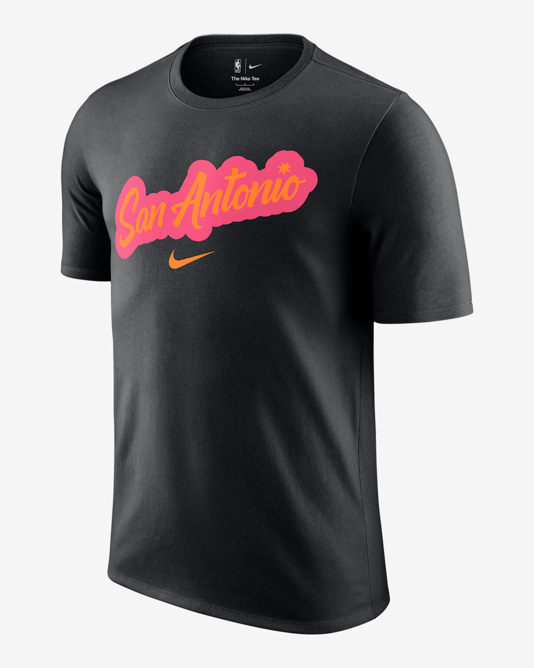 Playera Nike NBA para hombre San Antonio Spurs Essential City Edition - Negro