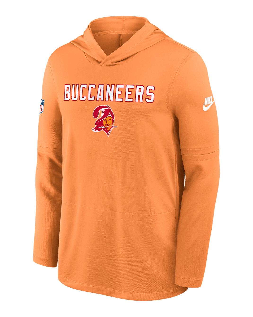 Tampa Bay Buccaneers Pass Accuracy Men's Nike Dri-FIT NFL Long-Sleeve Hooded Top - Orange