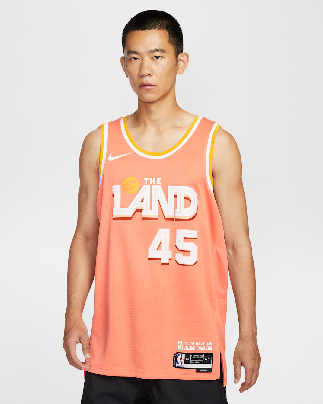 Donovan Mitchell Cleveland Cavaliers City Edition Men's Nike NBA Swingman Jersey - Orange Frost