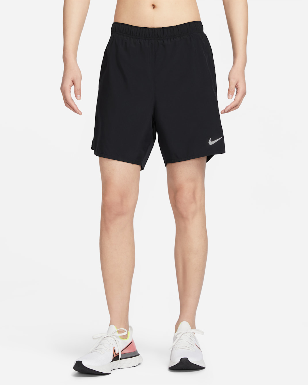 Nike Dri-FIT Challenger Men's 18cm (approx.) 2-in-1 Versatile Shorts - Black/Black/Black