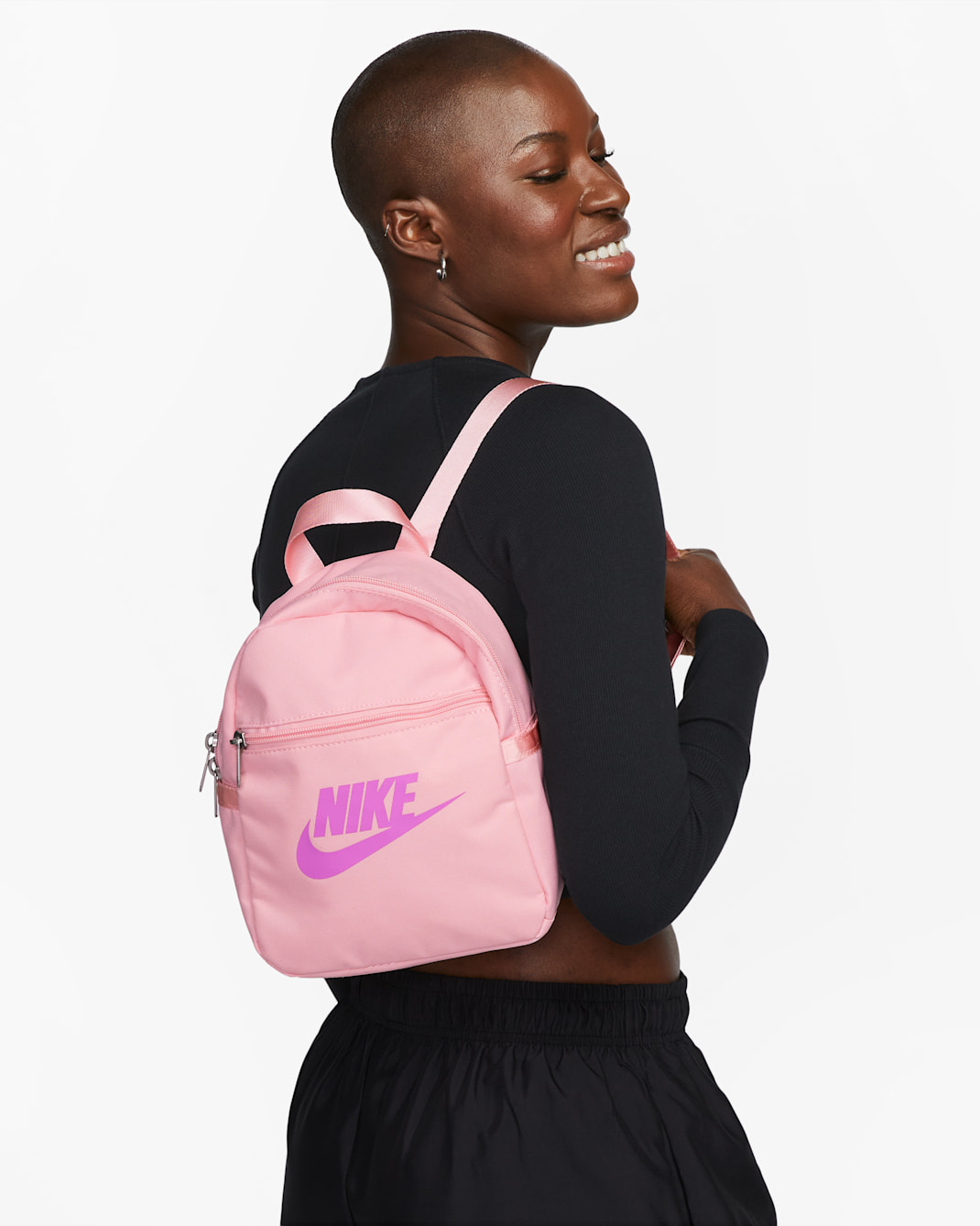 Nike Sportswear Futura 365 Women's Mini Backpack (6L) - Medium Soft Pink/Medium Soft Pink/Fuchsia Dream