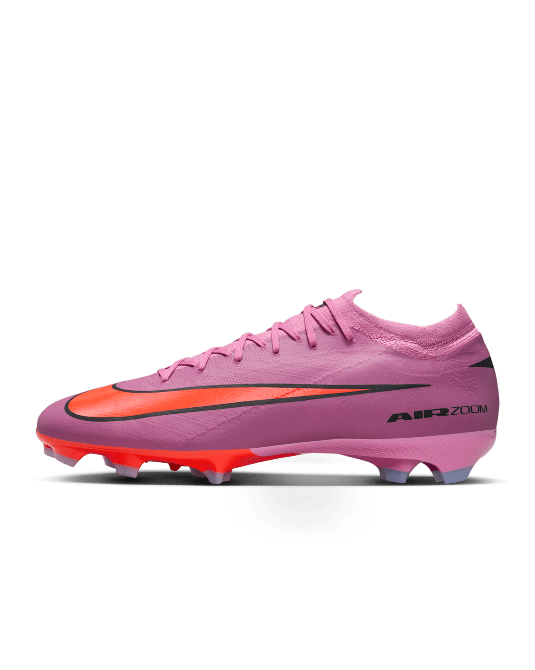 Tacos de fútbol para terreno firme de corte low Nike Mercurial Vapor 16 Pro - Flamenco mágico/Carmesí total/Negro