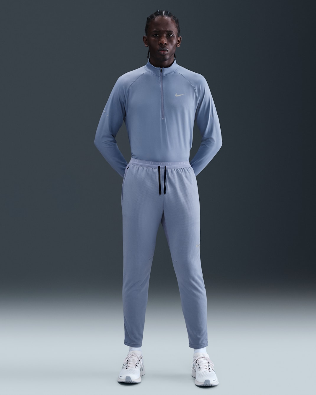 Nike Stride Men's Dri-FIT Knit Running Trousers - World Indigo