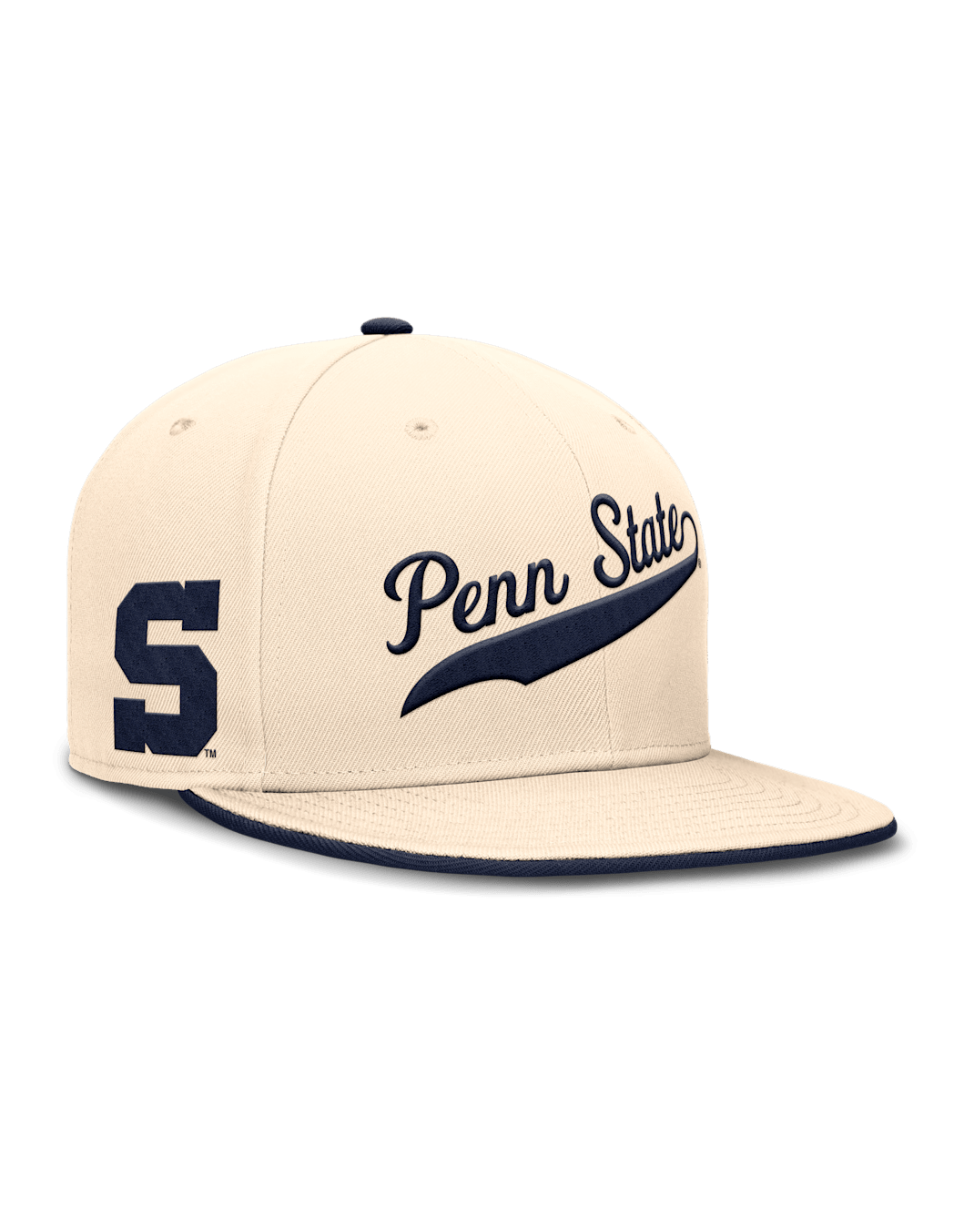 Penn State Nittany Lions Primetime True Men's Nike Dri-FIT College Fitted Hat - Natural
