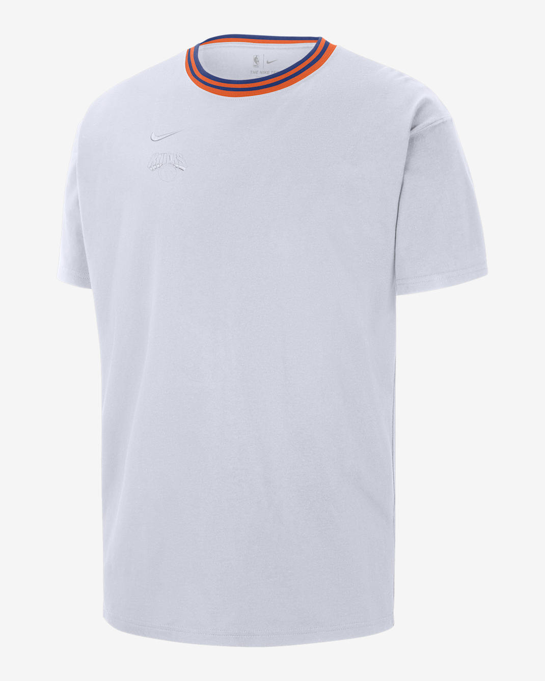 New York Knicks Courtside City Edition Premium Men's Nike NBA Max90 T-Shirt - White