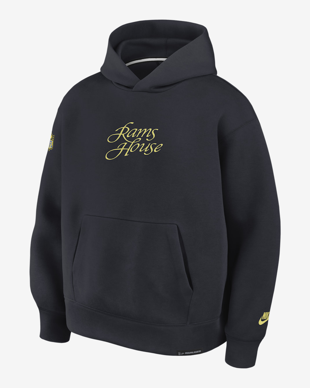 Los Angeles Rams Rivalries Collection Oversized Tech Fleece Men's Nike NFL Pullover Hoodie - Navy