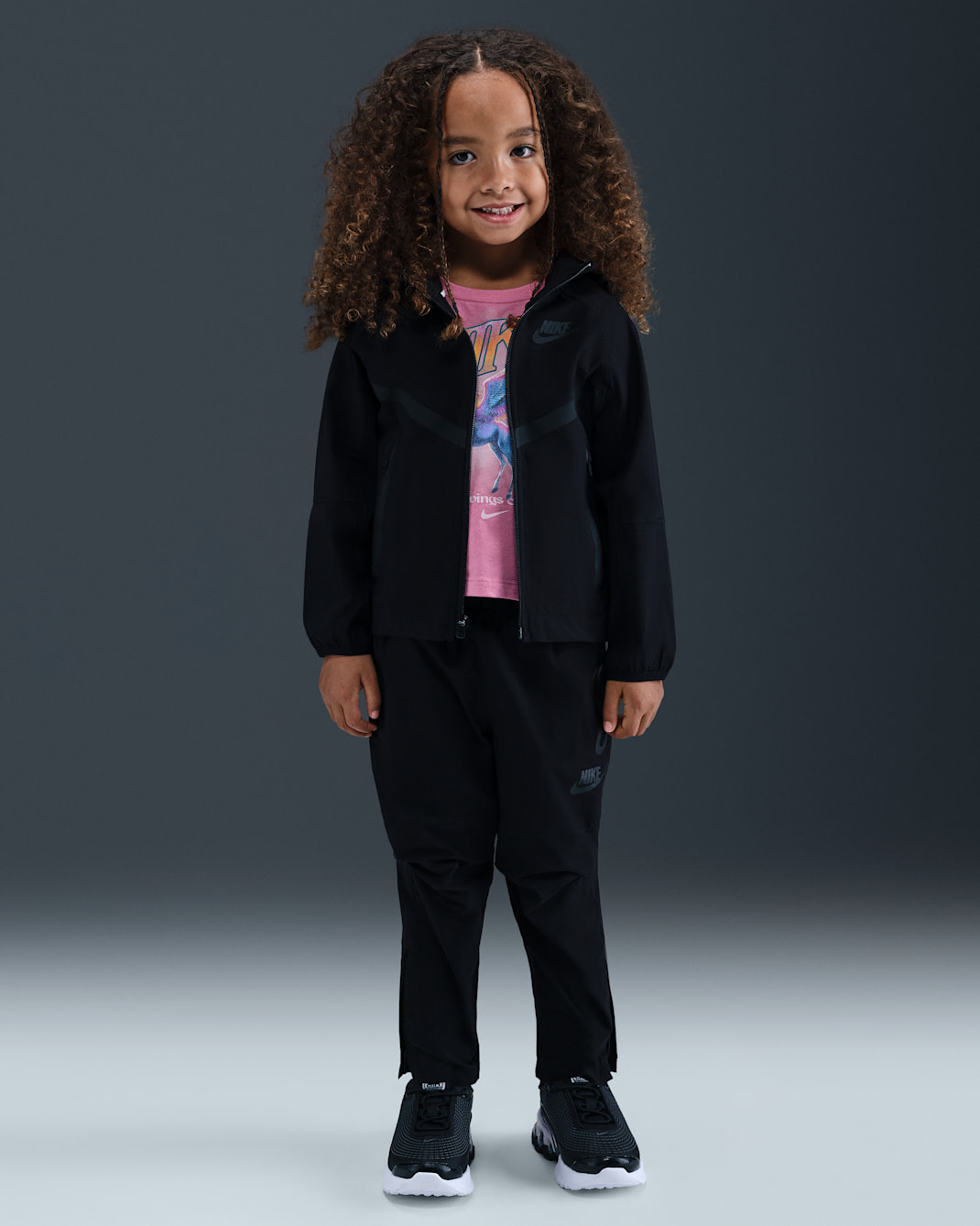 Nike Dri-FIT Toddler Tech Woven 2-Piece Set - Black