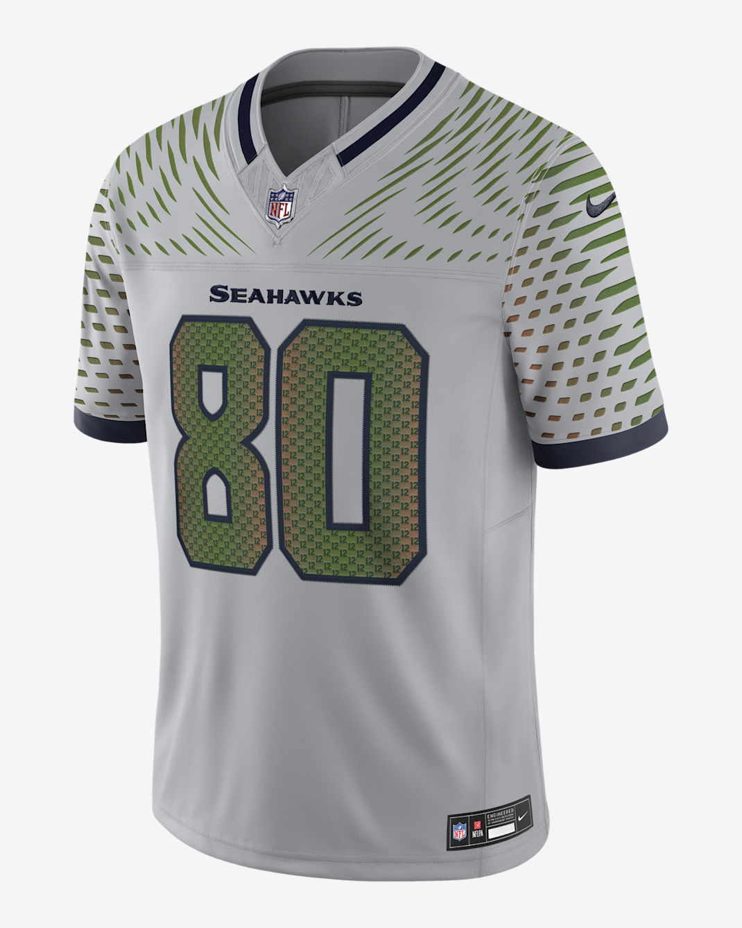 Steve Largent Seattle Seahawks Rivalries Collection Men's Nike Dri-FIT NFL Limited Jersey - Grey