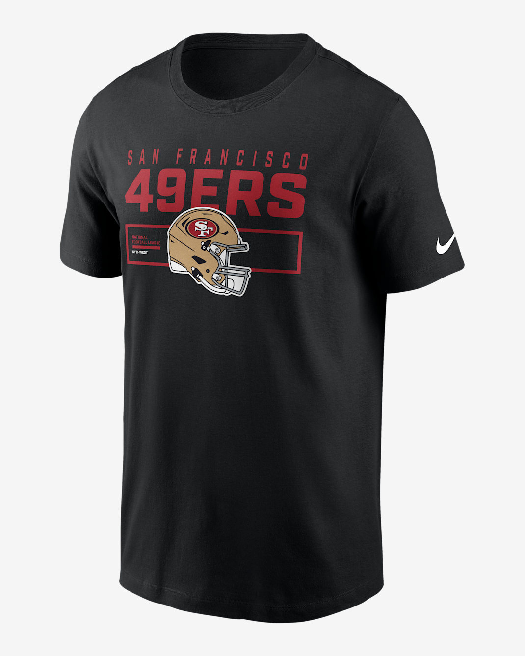 Playera Nike de la NFL para hombre San Francisco 49ers Helmet Essential - Negro