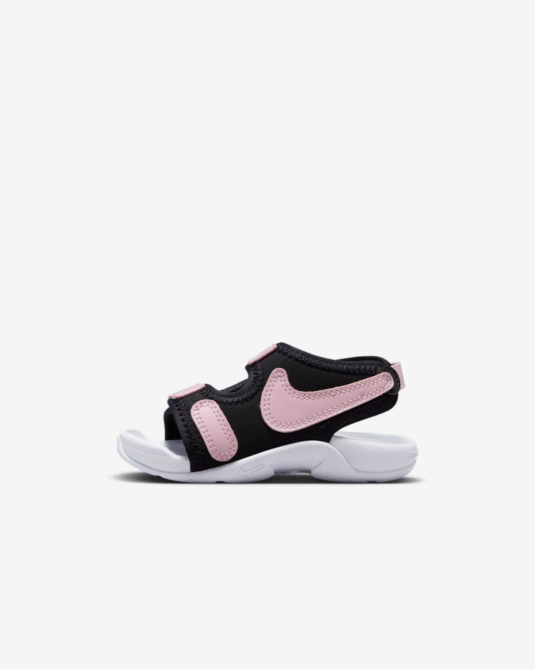 Nike Sunray Adjust 6 Baby/Toddler Slides - Black/White/Pink Foam