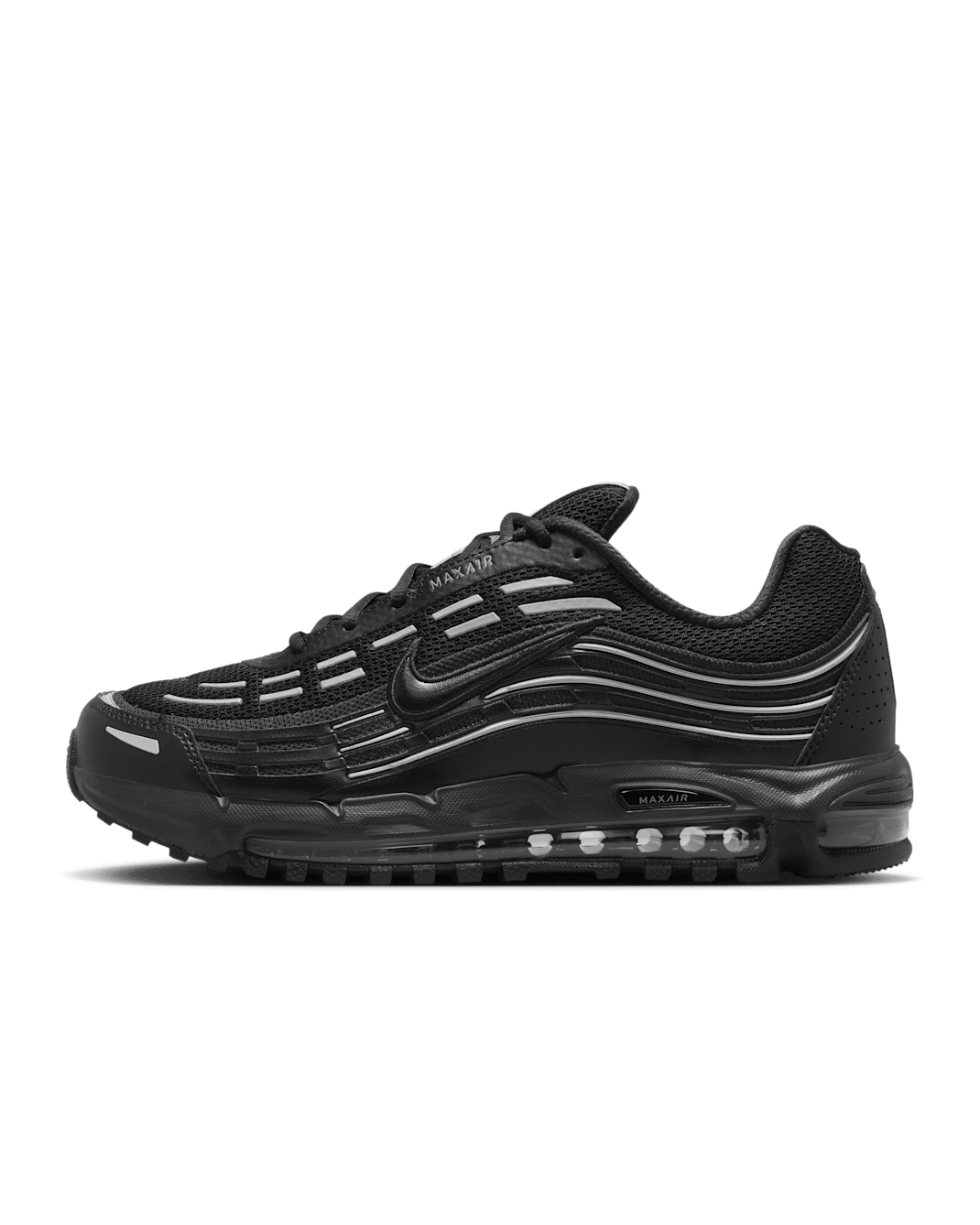 Tenis para hombre Nike Air Max TL 2.5 - Negro/Negro/Plata metalizado/Negro