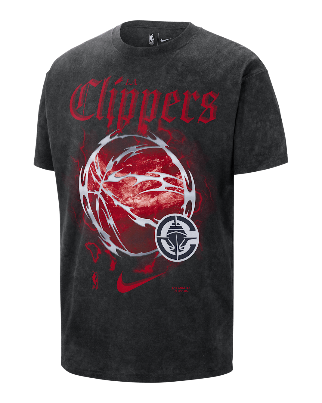 LA Clippers Courtside "Halloween" Men's Nike NBA Max90 T-Shirt - Black