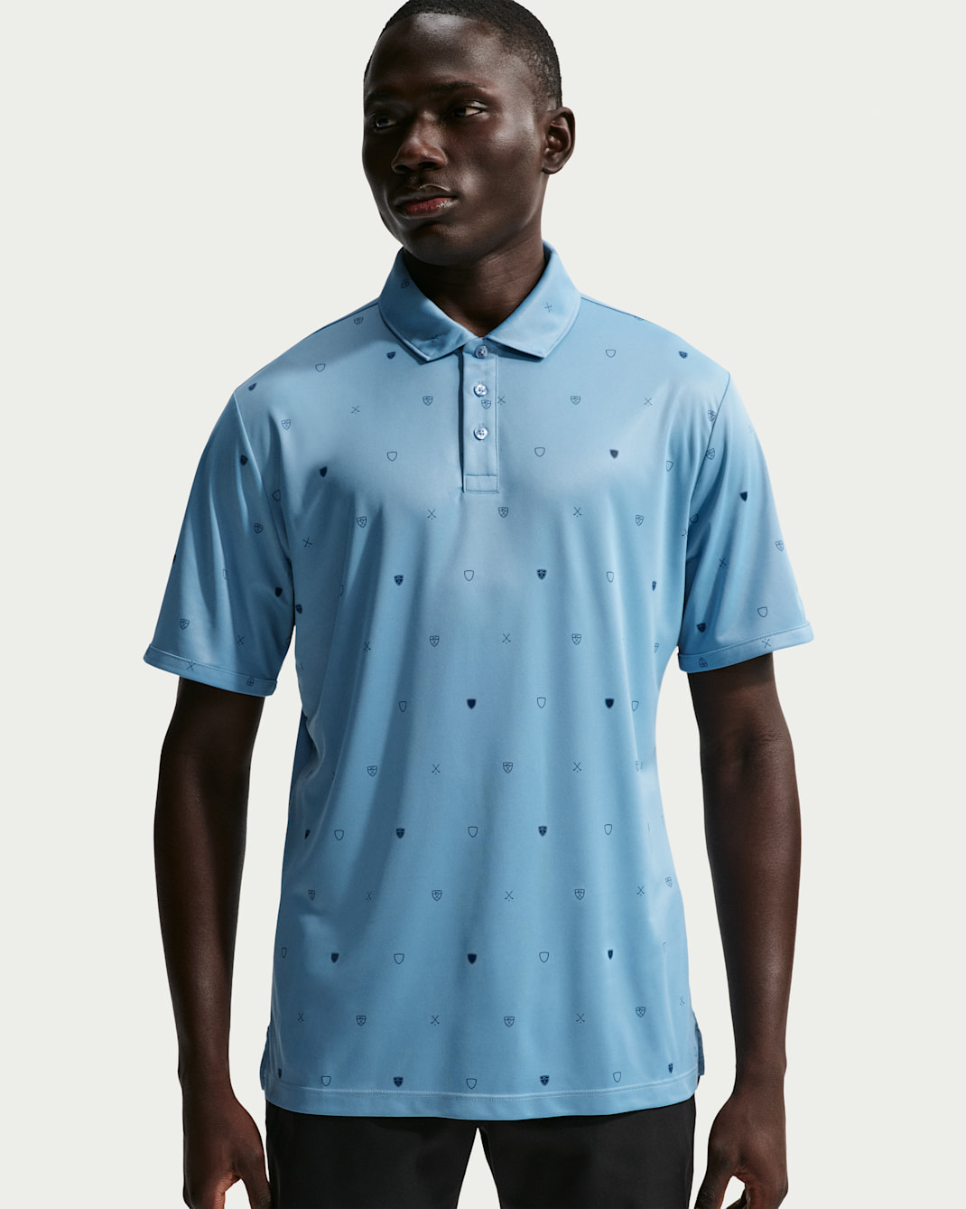 Nike Par Men's Dri-FIT Short-Sleeve Golf Polo - Work Blue/College Navy