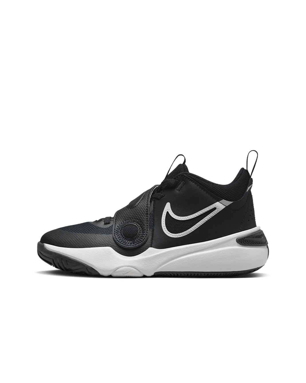 Basketsko Nike Team Hustle D 11 för ungdom - Svart/Vit
