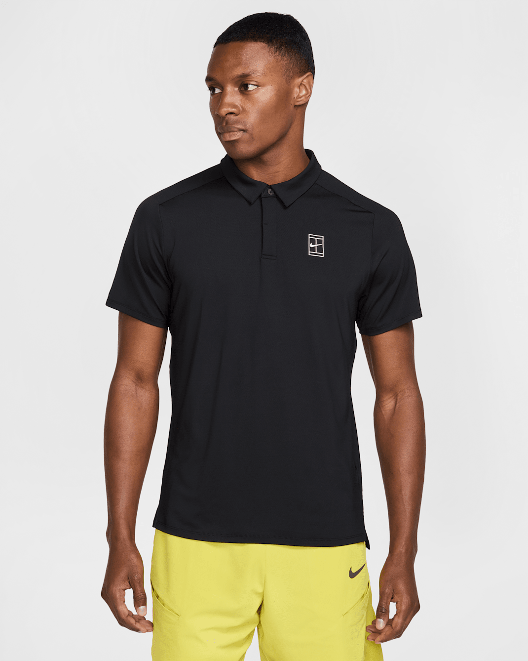 NikeCourt Advantage Men's NikeCourt Polo - Black/White/White