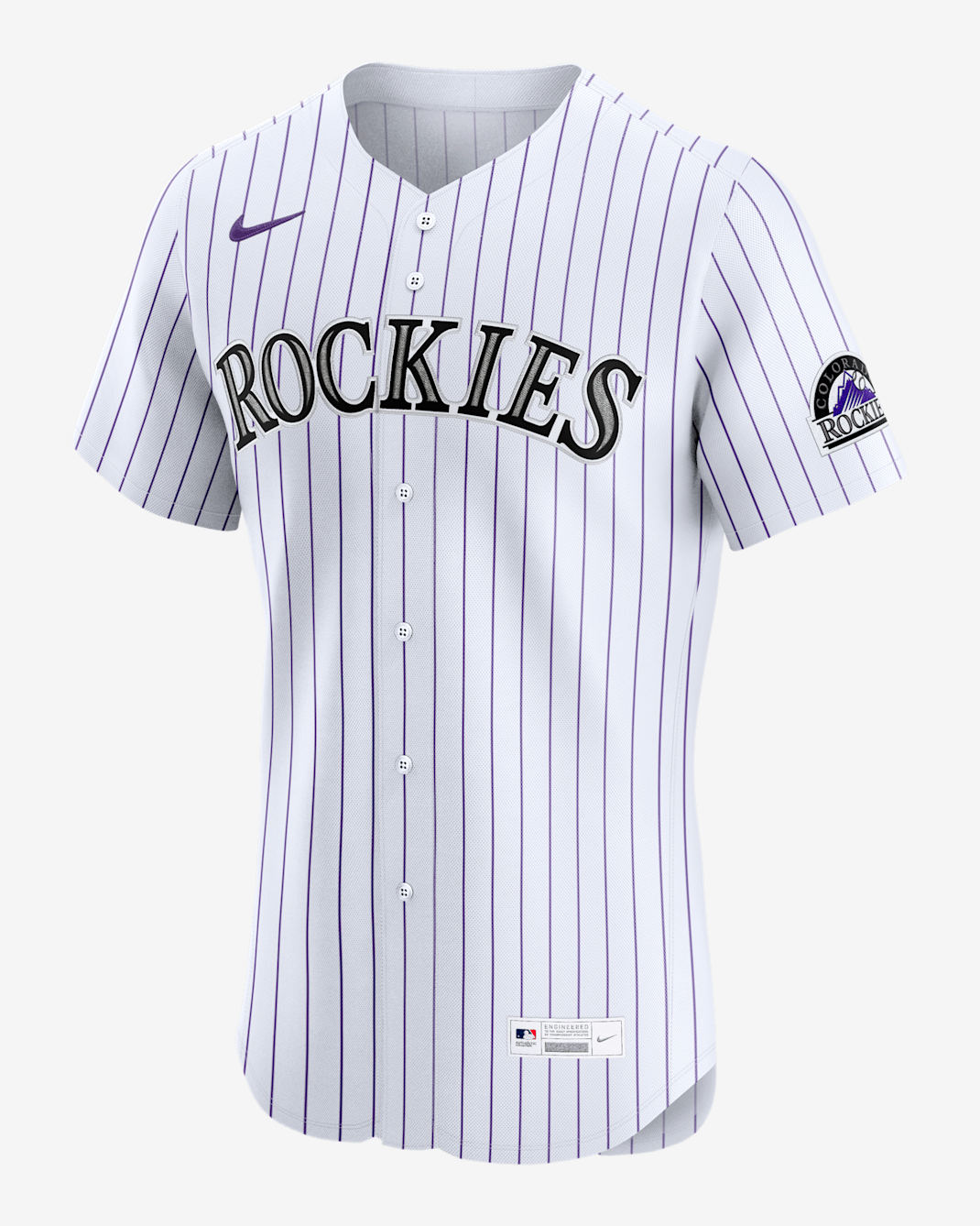 Jersey Nike Dri-FIT ADV de la MLB Elite para hombre Colorado Rockies - Blanco