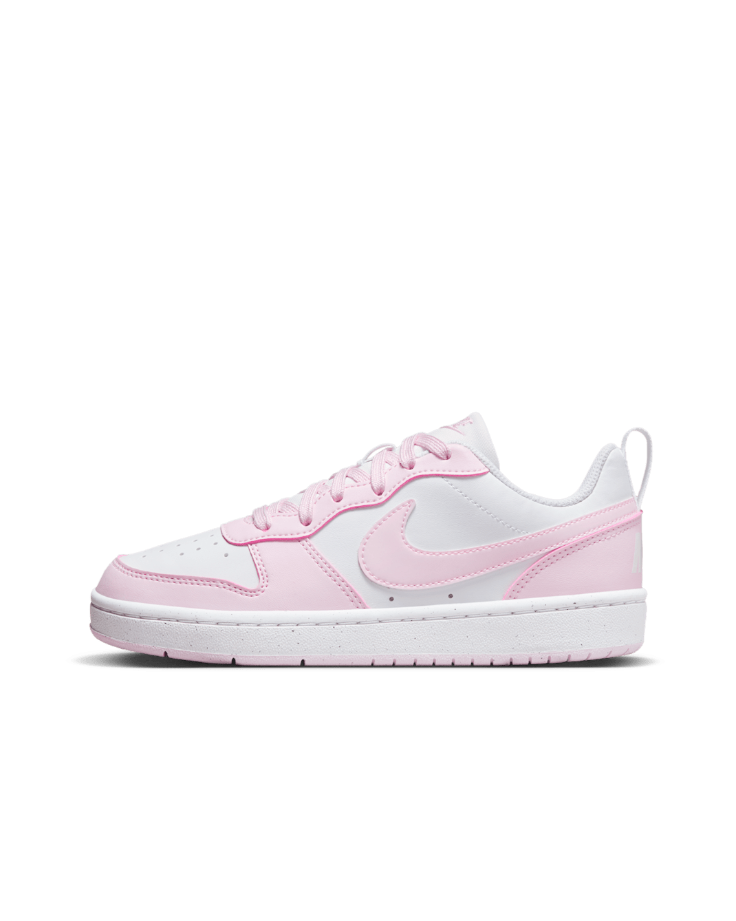 Chaussure Nike Court Borough Low Recraft pour ado - Blanc/Pink Foam
