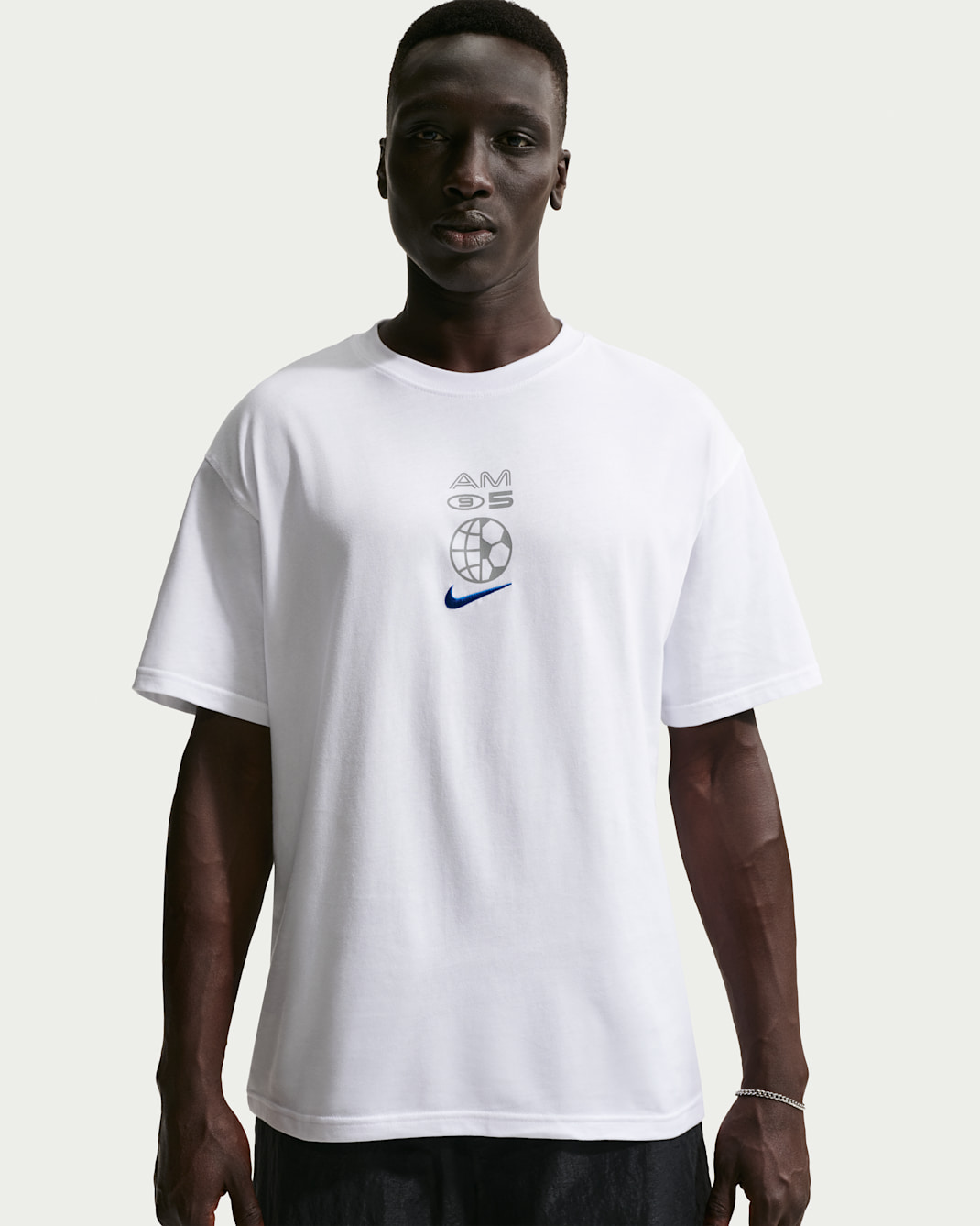 T-shirt Nike Sportswear - Bianco/Game Royal