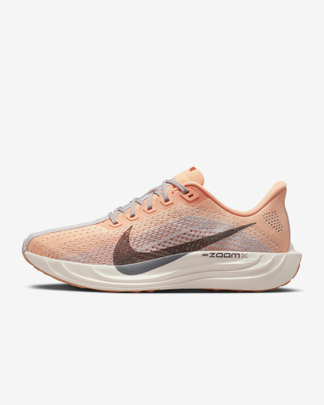 Nike Pegasus Plus Women's Road Running Shoes - Orange Chalk/Platinum Violet/Sail/Cave Stone