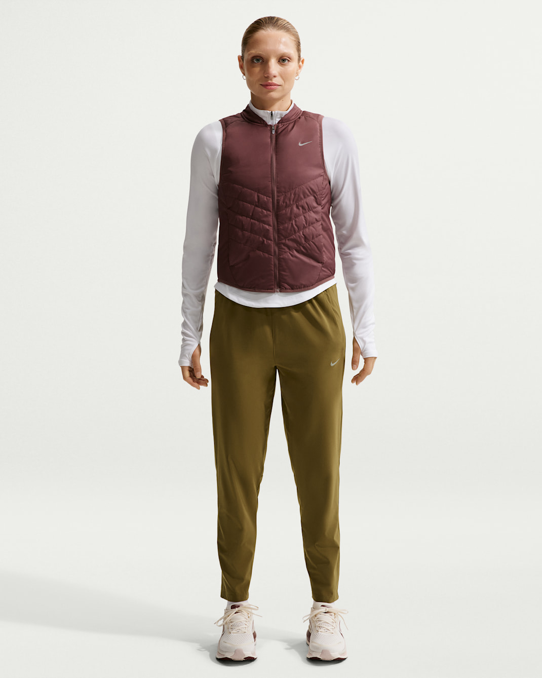 Nike Tempo Pantalón de running Dri-FIT de 7/8 y talle medio - Mujer - Olive Flak