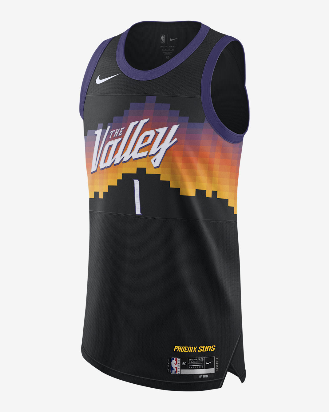 Devin Booker Phoenix Suns City Edition Men's Nike Dri-FIT ADV NBA Authentic Jersey - Black