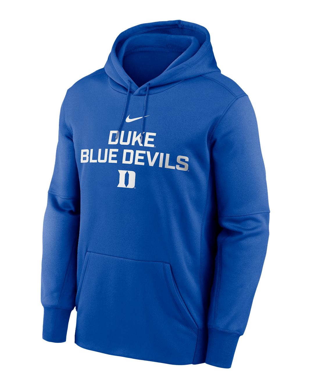 Duke Team Stacked Men’s Nike Therma College Pullover Hoodie - Royal
