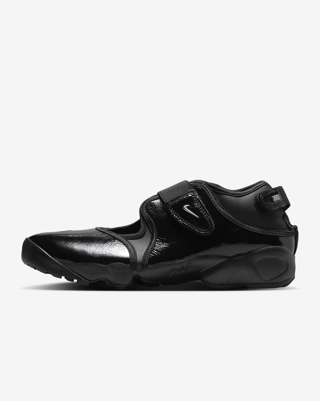 Nike Air Rift Women's Shoes - Black/Black/Metallic Silver