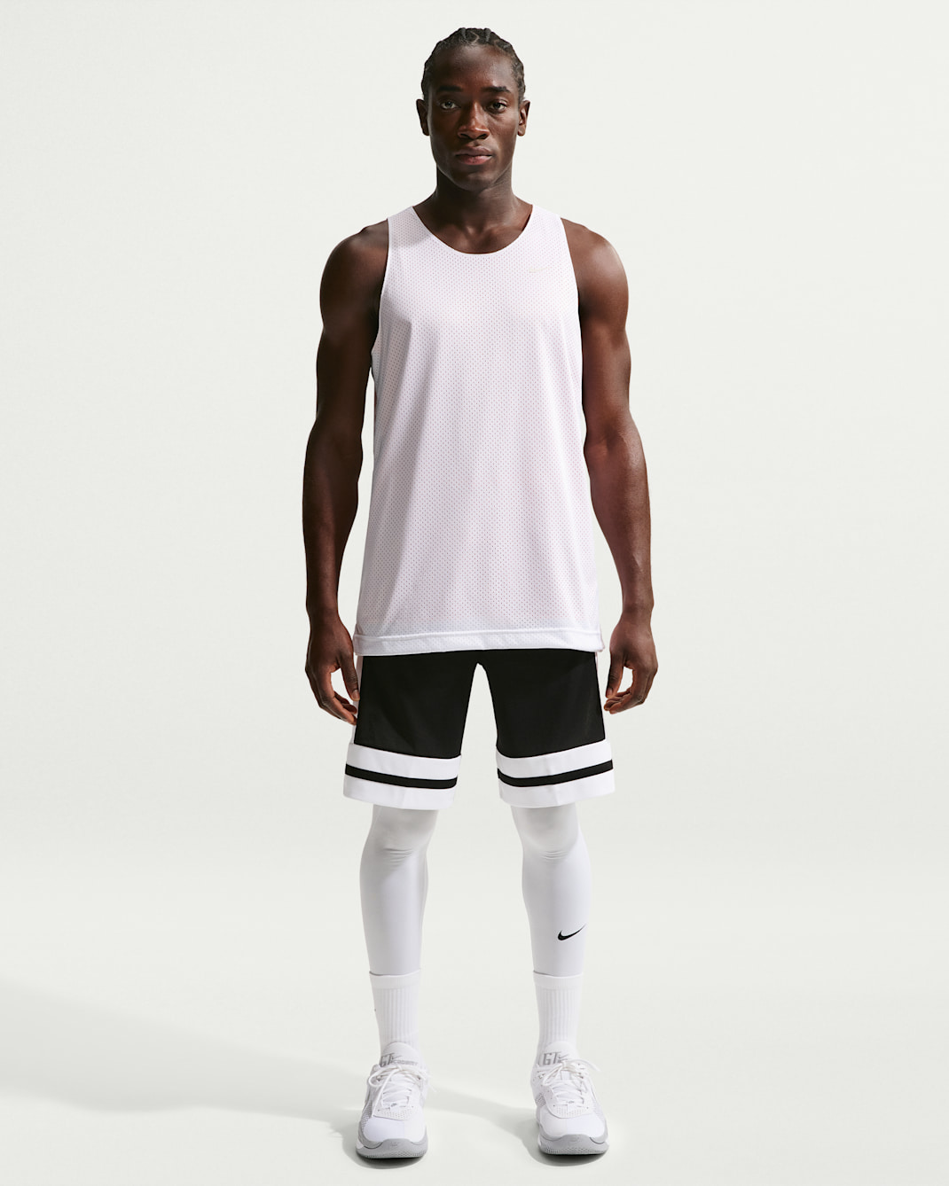 Shorts de básquetbol Dri-FIT con diseño clásico Game de 25 cm para hombre Nike - Negro/Blanco/Negro/Blanco